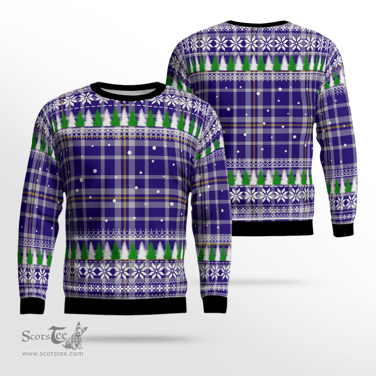 Scottish Ochterlony Clan Tartan Christmas Ugly Sweater - Plaid Family Ugly Sweater Scottish Plaid Tartan Plaid - ScotsTee - scotstee.com