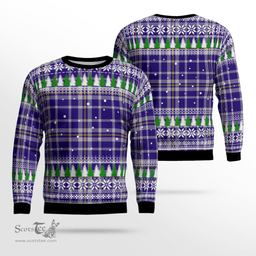 Scottish Ochterlony Clan Tartan Christmas Ugly Sweater - Plaid Family Ugly Sweater Scottish Plaid Tartan Plaid - ScotsTee - scotstee.com