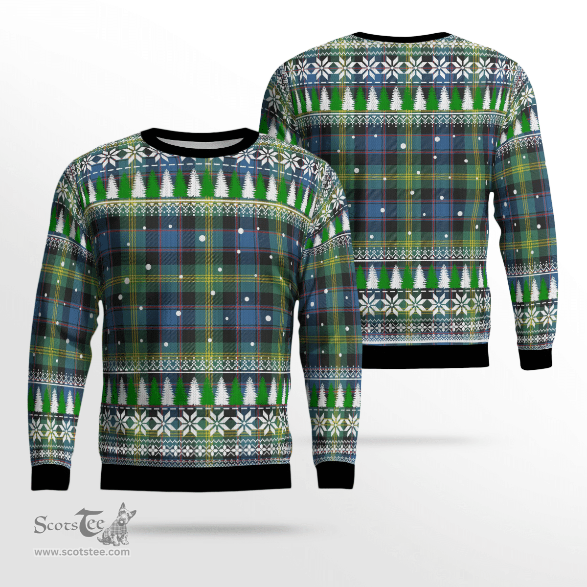 Scottish Watson Ancient Clan Tartan Christmas Ugly Sweater - Plaid Family Ugly Sweater Scottish Plaid Tartan Plaid - ScotsTee - scotstee.com