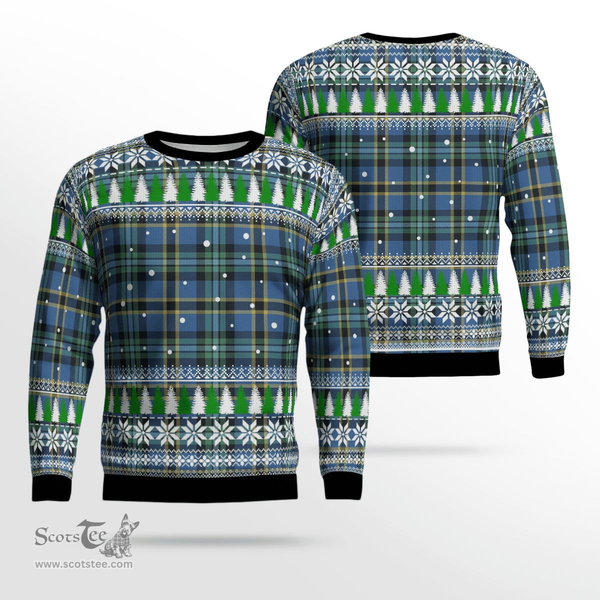 Scottish Weir Ancient Clan Tartan Christmas Ugly Sweater - Plaid Family Ugly Sweater Scottish Plaid Tartan Plaid - ScotsTee - scotstee.com