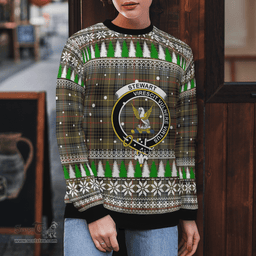 Scottish Stewart Hunting Weathered Clan Crest Tartan Christmas Ugly Sweater - Plaid Family Ugly Sweater Scottish Plaid Tartan Plaid - ScotsTee - scotstee.com