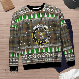Scottish Stewart Hunting Weathered Clan Crest Tartan Christmas Ugly Sweater - Plaid Family Ugly Sweater Scottish Plaid Tartan Plaid - ScotsTee - scotstee.com