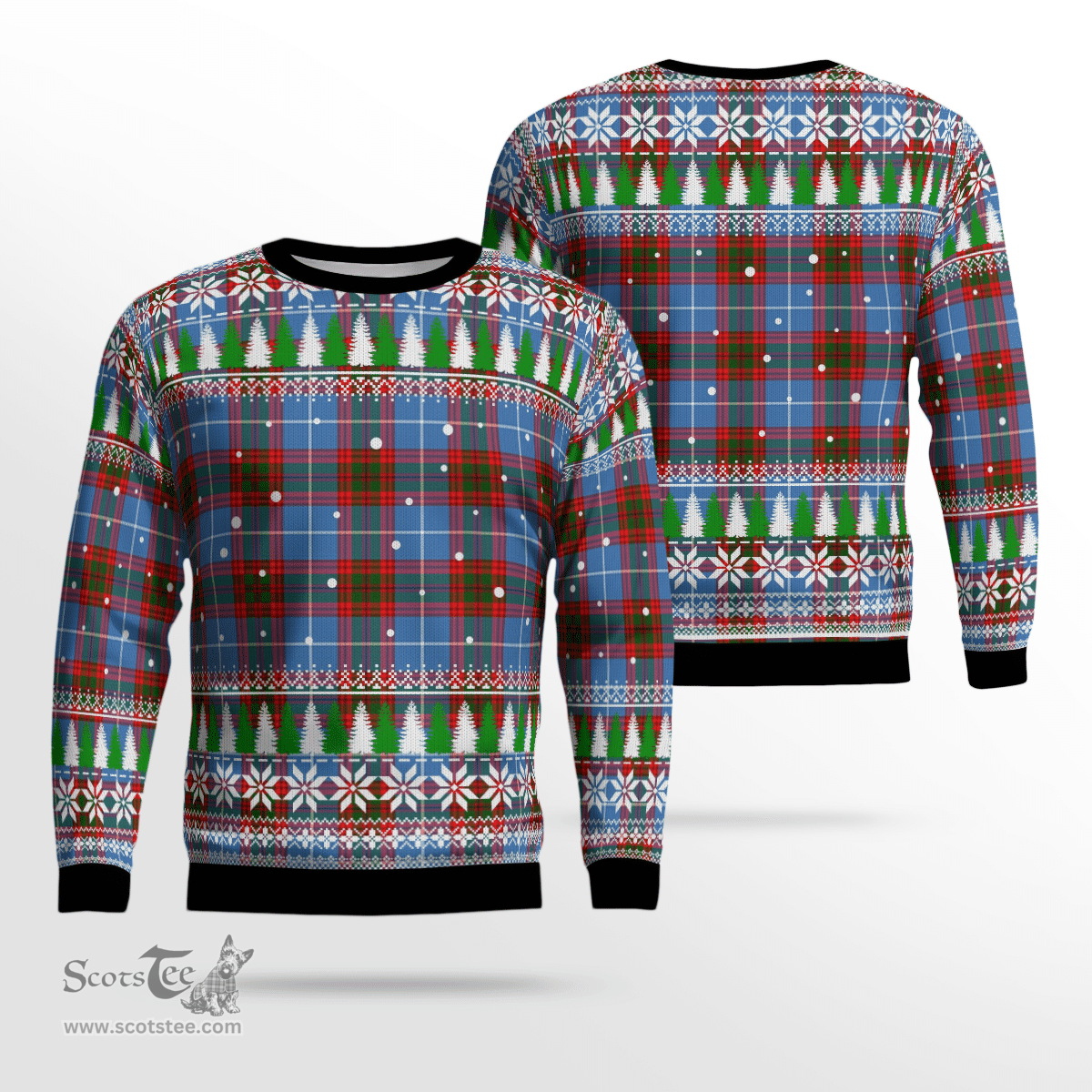 Scottish Trotter Clan Tartan Christmas Ugly Sweater - Plaid Family Ugly Sweater Scottish Plaid Tartan Plaid - ScotsTee - scotstee.com