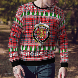 Scottish Udny Clan Crest Tartan Christmas Ugly Sweater - Plaid Family Ugly Sweater Scottish Plaid Tartan Plaid - ScotsTee - scotstee.com