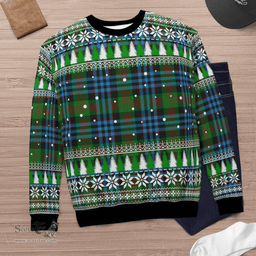 Scottish Newlands Clan Tartan Christmas Ugly Sweater - Plaid Family Ugly Sweater Scottish Plaid Tartan Plaid - ScotsTee - scotstee.com