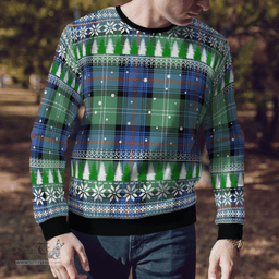 Scottish Sutherland Old Ancient Clan Tartan Christmas Ugly Sweater - Plaid Family Ugly Sweater Scottish Plaid Tartan Plaid - ScotsTee - scotstee.com