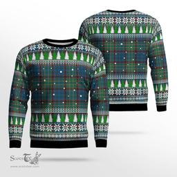 Scottish Nicolson Hunting Ancient Clan Tartan Christmas Ugly Sweater - Plaid Family Ugly Sweater Scottish Plaid Tartan Plaid - ScotsTee - scotstee.com