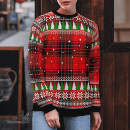 Scottish Wemyss Modern Clan Tartan Christmas Ugly Sweater - Plaid Family Ugly Sweater Scottish Plaid Tartan Plaid - ScotsTee - scotstee.com