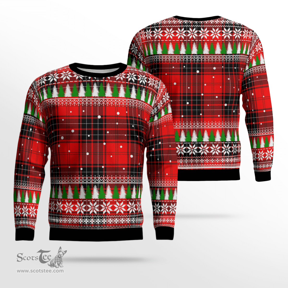Scottish Wemyss Modern Clan Tartan Christmas Ugly Sweater - Plaid Family Ugly Sweater Scottish Plaid Tartan Plaid - ScotsTee - scotstee.com