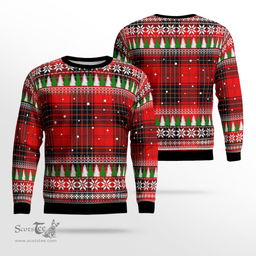 Scottish Wemyss Modern Clan Tartan Christmas Ugly Sweater - Plaid Family Ugly Sweater Scottish Plaid Tartan Plaid - ScotsTee - scotstee.com