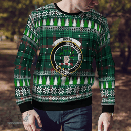 Scottish Ross Hunting Modern Clan Crest Tartan Christmas Ugly Sweater - Plaid Family Ugly Sweater Scottish Plaid Tartan Plaid - ScotsTee - scotstee.com