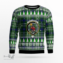 Scottish Spottiswood (Tweedside) Clan Crest Tartan Christmas Ugly Sweater - Plaid Family Ugly Sweater Scottish Plaid Tartan Plaid - ScotsTee - scotstee.com