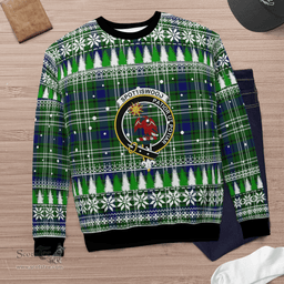 Scottish Spottiswood (Tweedside) Clan Crest Tartan Christmas Ugly Sweater - Plaid Family Ugly Sweater Scottish Plaid Tartan Plaid - ScotsTee - scotstee.com