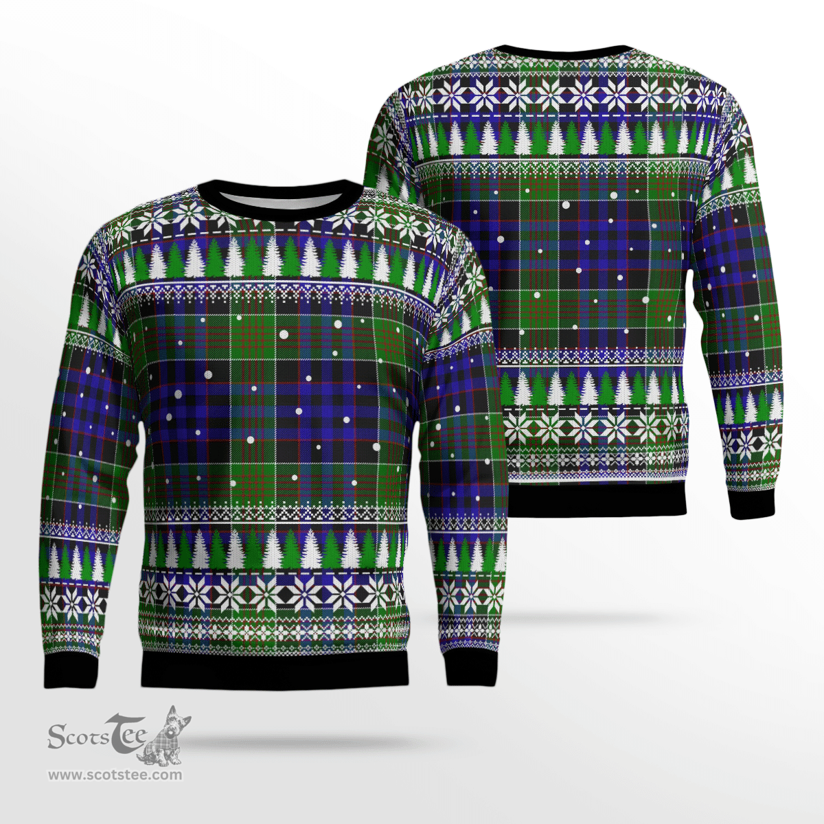 Scottish Newman Clan Tartan Christmas Ugly Sweater - Plaid Family Ugly Sweater Scottish Plaid Tartan Plaid - ScotsTee - scotstee.com