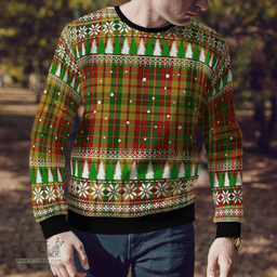 Scottish Strathearn Modern Clan Tartan Christmas Ugly Sweater - Plaid Family Ugly Sweater Scottish Plaid Tartan Plaid - ScotsTee - scotstee.com
