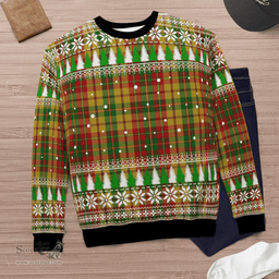 Scottish Strathearn Modern Clan Tartan Christmas Ugly Sweater - Plaid Family Ugly Sweater Scottish Plaid Tartan Plaid - ScotsTee - scotstee.com