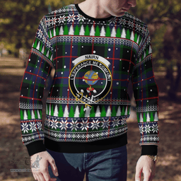 Scottish Nairn Clan Crest Tartan Christmas Ugly Sweater - Plaid Family Ugly Sweater Scottish Plaid Tartan Plaid - ScotsTee - scotstee.com