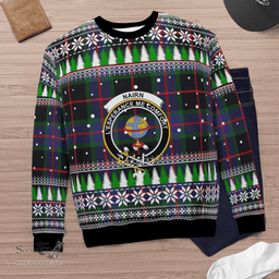 Scottish Nairn Clan Crest Tartan Christmas Ugly Sweater - Plaid Family Ugly Sweater Scottish Plaid Tartan Plaid - ScotsTee - scotstee.com