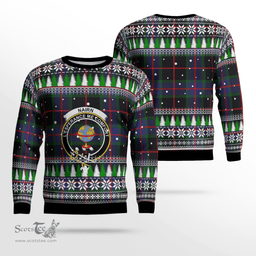 Scottish Nairn Clan Crest Tartan Christmas Ugly Sweater - Plaid Family Ugly Sweater Scottish Plaid Tartan Plaid - ScotsTee - scotstee.com