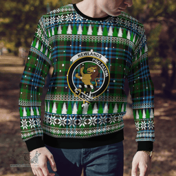 Scottish Newlands Clan Crest Tartan Christmas Ugly Sweater - Plaid Family Ugly Sweater Scottish Plaid Tartan Plaid - ScotsTee - scotstee.com