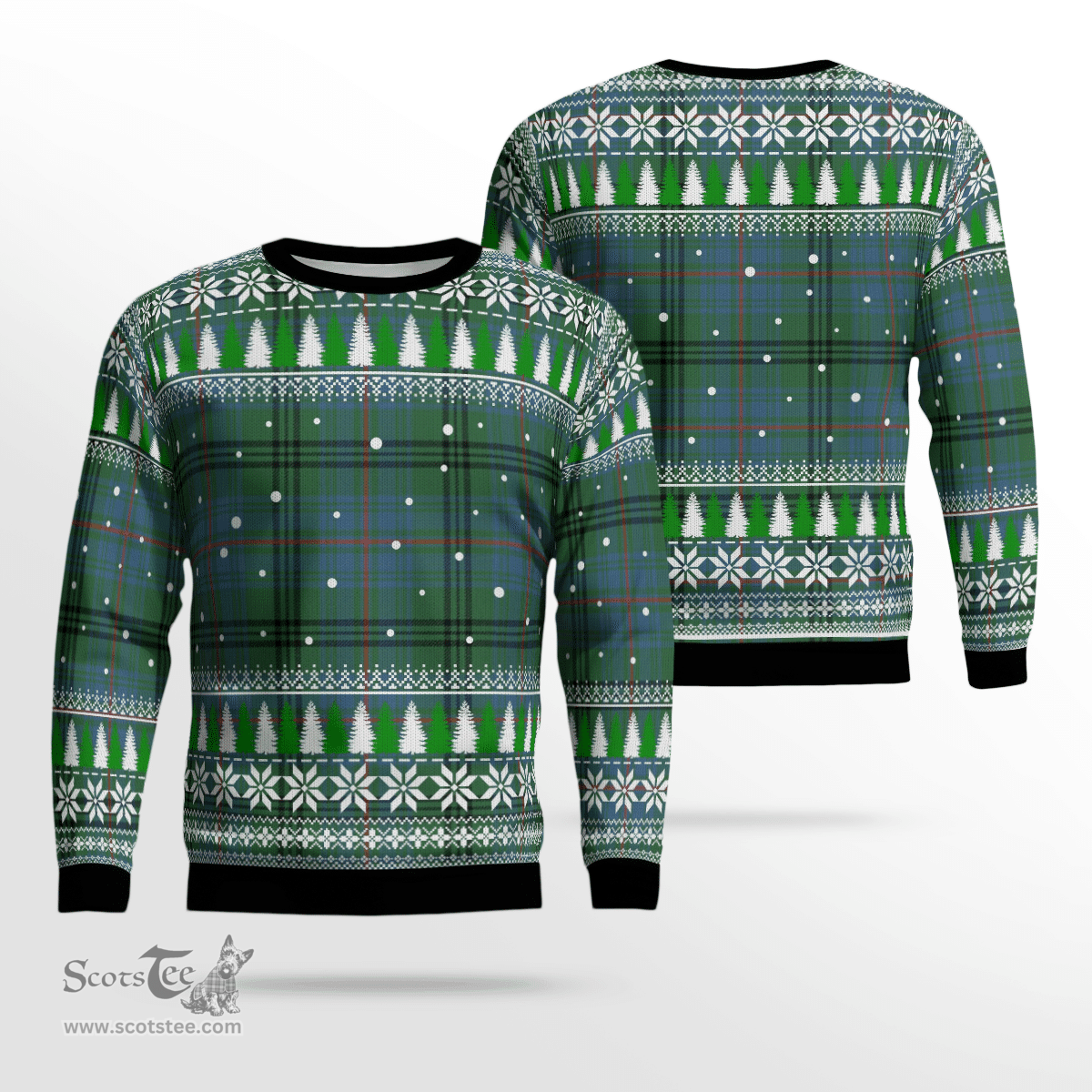 Scottish Walker Hunting Ancient Clan Tartan Christmas Ugly Sweater - Plaid Family Ugly Sweater Scottish Plaid Tartan Plaid - ScotsTee - scotstee.com