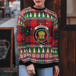 Scottish Wauchope Clan Crest Tartan Christmas Ugly Sweater - Plaid Family Ugly Sweater Scottish Plaid Tartan Plaid - ScotsTee - scotstee.com
