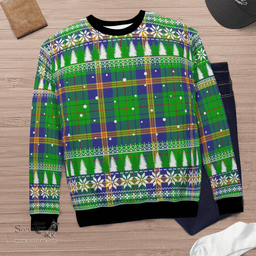 Scottish New Mexico Clan Tartan Christmas Ugly Sweater - Plaid Family Ugly Sweater Scottish Plaid Tartan Plaid - ScotsTee - scotstee.com