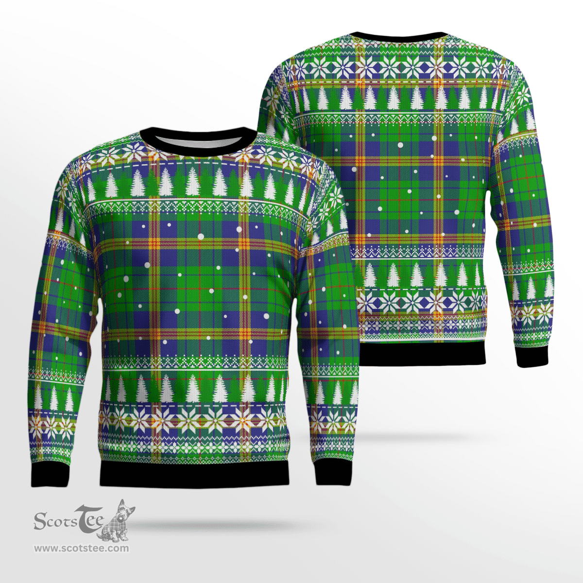 Scottish New Mexico Clan Tartan Christmas Ugly Sweater - Plaid Family Ugly Sweater Scottish Plaid Tartan Plaid - ScotsTee - scotstee.com