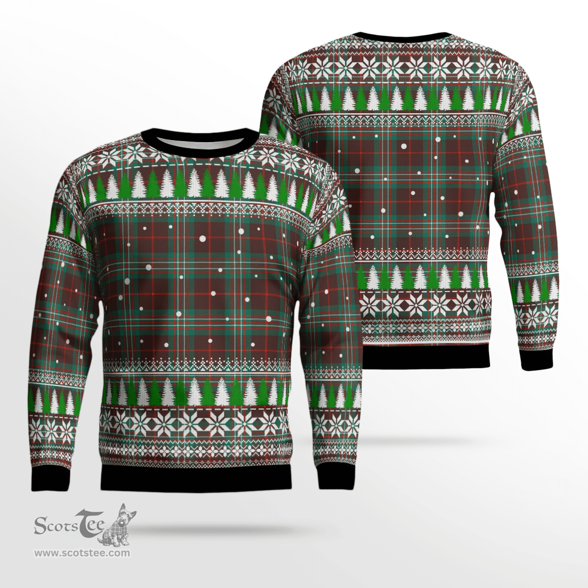 Scottish Scott Brown Ancient Clan Tartan Christmas Ugly Sweater - Plaid Family Ugly Sweater Scottish Plaid Tartan Plaid - ScotsTee - scotstee.com