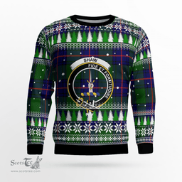 Scottish Shaw Modern Clan Crest Tartan Christmas Ugly Sweater - Plaid Family Ugly Sweater Scottish Plaid Tartan Plaid - ScotsTee - scotstee.com