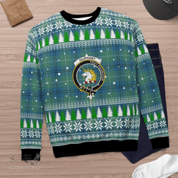 Scottish Oliphant Ancient Clan Crest Tartan Christmas Ugly Sweater - Plaid Family Ugly Sweater Scottish Plaid Tartan Plaid - ScotsTee - scotstee.com