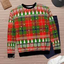 Scottish Turnbull Dress Clan Tartan Christmas Ugly Sweater - Plaid Family Ugly Sweater Scottish Plaid Tartan Plaid - ScotsTee - scotstee.com