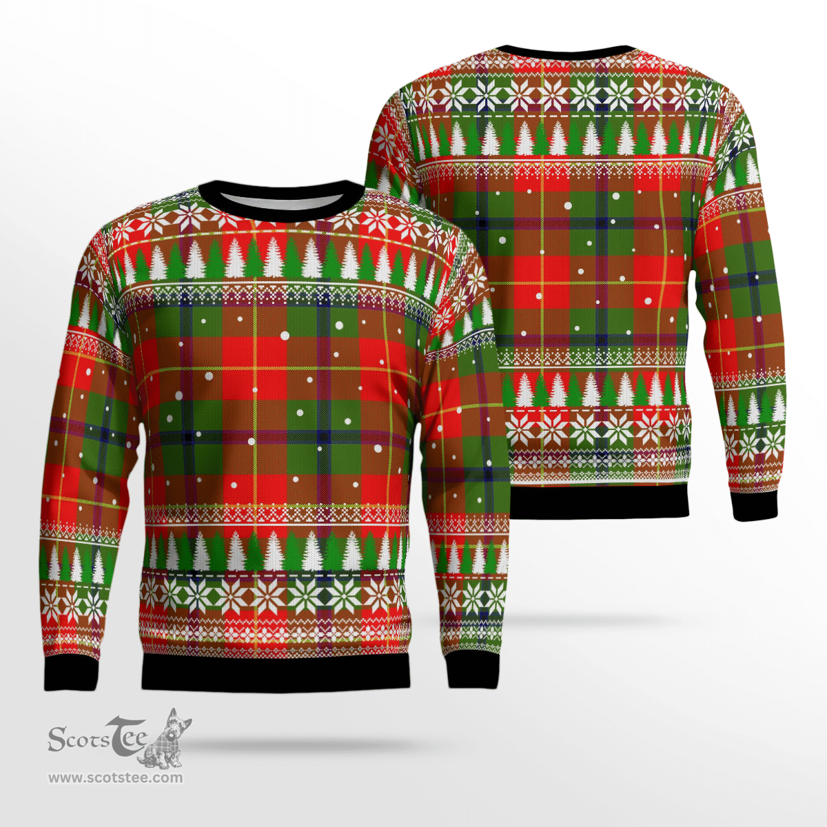 Scottish Turnbull Dress Clan Tartan Christmas Ugly Sweater - Plaid Family Ugly Sweater Scottish Plaid Tartan Plaid - ScotsTee - scotstee.com