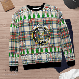 Scottish Stewart Dress Ancient Clan Crest Tartan Christmas Ugly Sweater - Plaid Family Ugly Sweater Scottish Plaid Tartan Plaid - ScotsTee - scotstee.com