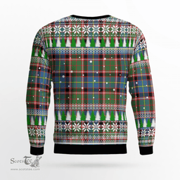 Scottish Stirling (of Cadder-Present Chief) Clan Crest Tartan Christmas Ugly Sweater - Plaid Family Ugly Sweater Scottish Plaid Tartan Plaid - ScotsTee - scotstee.com