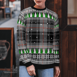 Scottish Moffat Modern Clan Tartan Christmas Ugly Sweater - Plaid Family Ugly Sweater Scottish Plaid Tartan Plaid - ScotsTee - scotstee.com