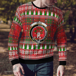 Scottish Ross Modern Clan Crest Tartan Christmas Ugly Sweater - Plaid Family Ugly Sweater Scottish Plaid Tartan Plaid - ScotsTee - scotstee.com
