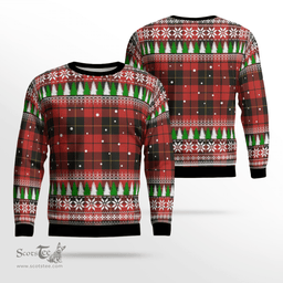 Scottish Wallace Weathered Clan Tartan Christmas Ugly Sweater - Plaid Family Ugly Sweater Scottish Plaid Tartan Plaid - ScotsTee - scotstee.com