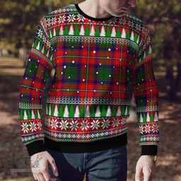 Scottish Wauchope Clan Tartan Christmas Ugly Sweater - Plaid Family Ugly Sweater Scottish Plaid Tartan Plaid - ScotsTee - scotstee.com