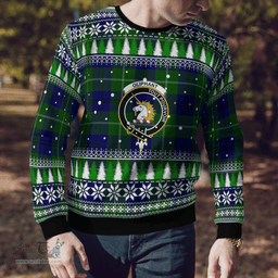 Scottish Oliphant Modern Clan Crest Tartan Christmas Ugly Sweater - Plaid Family Ugly Sweater Scottish Plaid Tartan Plaid - ScotsTee - scotstee.com