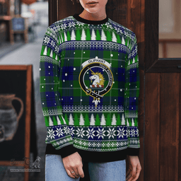 Scottish Oliphant Modern Clan Crest Tartan Christmas Ugly Sweater - Plaid Family Ugly Sweater Scottish Plaid Tartan Plaid - ScotsTee - scotstee.com