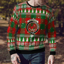 Scottish Moncrieffe Clan Crest Tartan Christmas Ugly Sweater - Plaid Family Ugly Sweater Scottish Plaid Tartan Plaid - ScotsTee - scotstee.com