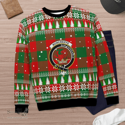 Scottish Moncrieffe Clan Crest Tartan Christmas Ugly Sweater - Plaid Family Ugly Sweater Scottish Plaid Tartan Plaid - ScotsTee - scotstee.com