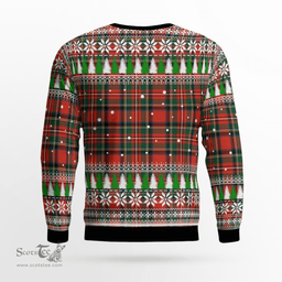 Scottish Stewart (of Appin) Clan Tartan Christmas Ugly Sweater - Plaid Family Ugly Sweater Scottish Plaid Tartan Plaid - ScotsTee - scotstee.com