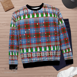 Scottish Newton (Edingburg) Clan Tartan Christmas Ugly Sweater - Plaid Family Ugly Sweater Scottish Plaid Tartan Plaid - ScotsTee - scotstee.com