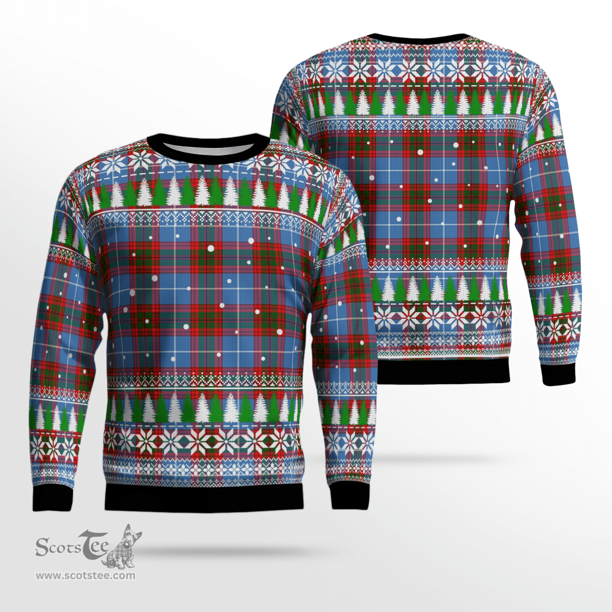 Scottish Newton (Edingburg) Clan Tartan Christmas Ugly Sweater - Plaid Family Ugly Sweater Scottish Plaid Tartan Plaid - ScotsTee - scotstee.com
