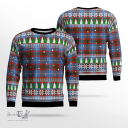 Scottish Newton (Edingburg) Clan Tartan Christmas Ugly Sweater - Plaid Family Ugly Sweater Scottish Plaid Tartan Plaid - ScotsTee - scotstee.com