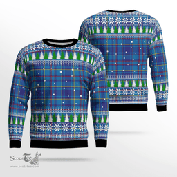 Scottish Mercer Modern Clan Tartan Christmas Ugly Sweater - Plaid Family Ugly Sweater Scottish Plaid Tartan Plaid - ScotsTee - scotstee.com
