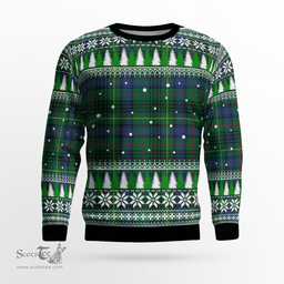 Scottish Stewart Hunting Modern Clan Tartan Christmas Ugly Sweater - Plaid Family Ugly Sweater Scottish Plaid Tartan Plaid - ScotsTee - scotstee.com