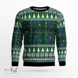 Scottish Stewart Hunting Modern Clan Tartan Christmas Ugly Sweater - Plaid Family Ugly Sweater Scottish Plaid Tartan Plaid - ScotsTee - scotstee.com